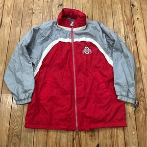 Vintage Starter Jacke Herren XL Ohio State Buckeyes Full Zip Kapuze 90s NCAA - Bild 1 von 17