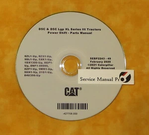 SEBP2243 Cat D5C & LGP XL Track Type Tractor Parts Manual Book CD. 6ZL 8ZS 9DL - Picture 1 of 1