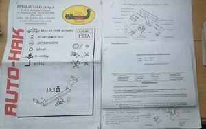 Anbauanleitung AUTO-HAK Anhängerkupplung T35A KIA Ceed SW 07-12 - Bild 1 von 1
