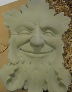 1989 Vintage NEW Carruth Engraved Garden Winking Smile Face Plaque 10" - Picture 1 of 4