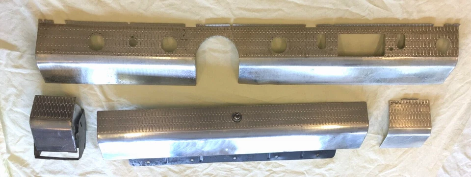 1961 Plymouth Dash Panel Bezels complete set of 4 Fury Savoy Belvedere - Image 1 of 4