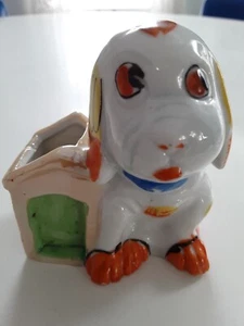 Vintage Hund & Hundehütte Porzellan Figur - Bild 1 von 5