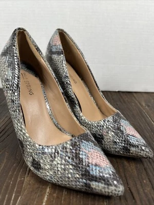 Call It Spring Gwydda Womens Size 7.5 M Snake Print Heel Pump Dress Shoes - Image 1 of 4