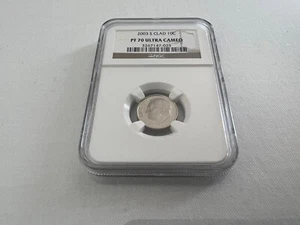 2003-S CLAD ROOSEVELT DIME NGC PF70 U.C. "BROWN LABEL "TOP POP" - Picture 1 of 4