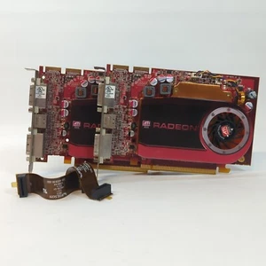 (Pair 2x) Dell ATI Radeon HD 4670 512MB with CrossFire connectors PCI-E - Picture 1 of 12