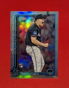 🔥Valente Bellozo RC Refractor -2025 Topps Chrome #122 Miami Marlins - Bild 1 von 2