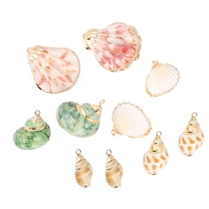 10 Pcs Shell Pendant Necklace Pendants for Jewelry Making - Picture 1 of 12
