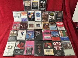 Lot of 31 Cassette Tapes 1970s Classic Rock Meatloaf Yardbirds Uriah Heep Foghat - Picture 1 of 7