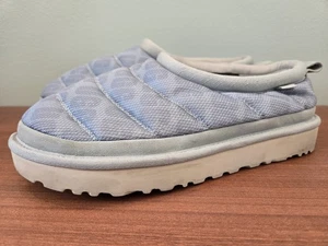 UGG Tasman LTA Slippers Logo Puffer Blue Grey Thinsulate Size 10 - Picture 1 of 14