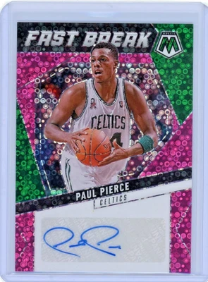 2024-25 Panini Mosaic Paul Pierce Fast Break Auto Blue /15 - Image 1 of 2