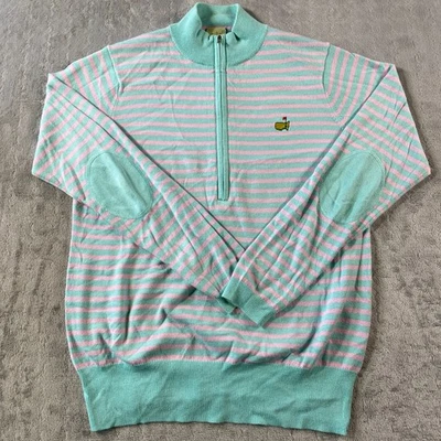 Masters Peter Millar Sweater Womens Small Teal Pink Cashmere Preppy Luxury - Image 1 of 4
