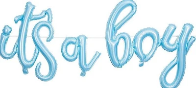 ¡NUEVO! Banner globo fuente "It's a Boy", 28" x 8' pies lleno de aire Foto 1 de 2