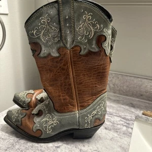 Women’s Rockin Country Cowboy Leather Boots 6.5  RC5074b - Afbeelding 1 van 13