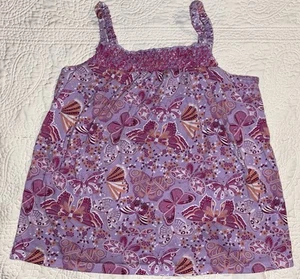 Girls Spaghetti Strap Butterfly Top - Picture 1 of 2