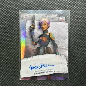 2022 Topps Chrome Star Wars Galaxy Tiya Sircar as Sabine Wren Auto #GA-TS - Picture 1 of 5