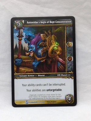 World Of Warcraft TCG Antonidas's Aegis Of Rapt Concentration Rare Card 157/208 - Image 1 of 4