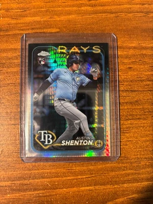 2024 Topps Chrome Update Austin Shenton Prism Refractor Rookie #USC119 - Rays - Image 1 of 2