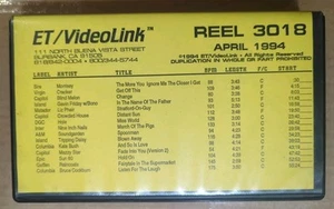 ET VideoLink Music Videos 1994 NIN Hole Cracker Blind Melon Sun 60 VHS PROMO - Picture 1 of 4