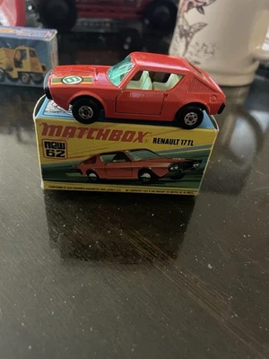Vintage Lesney Matchbox Superfast Renault No. 62 England Red - Image 1 of 4