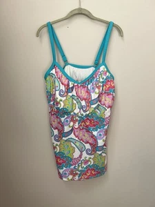 Kim Rogers Damen Übergröße 20W hell Tankini Oberteil Neu mit Etikett - Bild 1 von 6