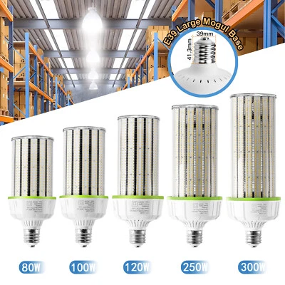 LED Corn Light Bulb 80W 100W 120W 160W 200W 250W 300W E39  High Bay Lamp Fixture - Image 1 of 4
