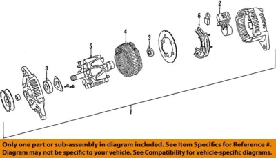 Alternador usado compatible con: Isuzu AMIGO 1994 2,6 grado A Foto 1 de 2