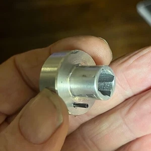 SUPER 8  ADAPTER for 5/16 in. SHAFT REWIND IN ALUMINUM FITS ROUND & SQUARE SHAFT - Picture 1 of 5