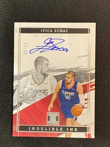 IVICA ZUBAC 2021-22 Panini Impeccable Basketball AUTO Indelible Ink 66/99 Card - Picture 1 of 2