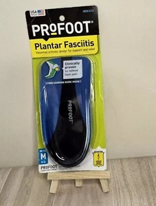 ProFoot Plantar Fasciitis Heel Insert Patented Orthotic Design Men's 8-13 1 Pair - Picture 1 of 5