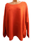 Ladies InExtenso Rust Long Sleeved Crew Neck Bobble Textured Jumper size 14/16
