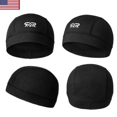 Cooling Skull Cap Helmet Liner Sweat Wicking Cycling Sports Beanie Hat for Men - Image 1 of 4