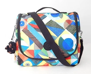 NWT Kipling Kichirou Lunch Bag With Furry Monkey Abstract Beauty - Picture 1 of 12