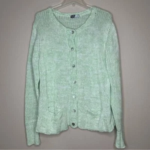 Kelly Scott Vintage Kelly Maglia Cardigan Maglione Maglia Cavo Maglia a Mano Taglia L/XL - Foto 1 di 6