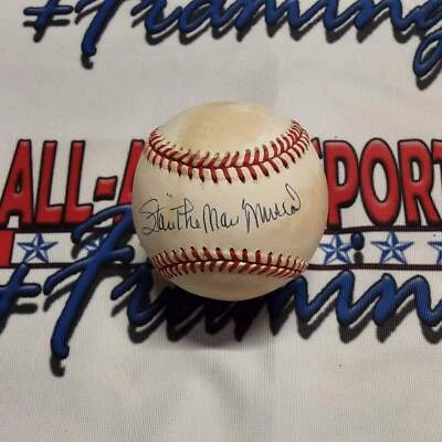 Stan Musial Authentic Signed Baseball Autographed with Inscription JSA- - Image 1 of 4
