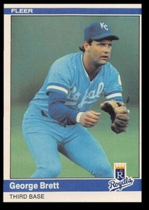 1984 Fleer George Brett Kansas City Royals #344