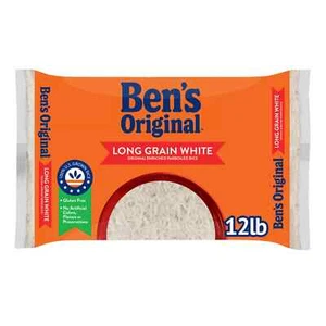 Arroz hervido blanco de grano largo enriquecido original Ben's 12 libras, SIN ENVÍO A CA - Imagen 1 de 6