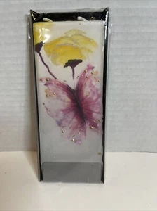 Flatyz Candle 2 wick Butterfly With Flower - Picture 1 of 2