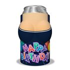 "Happy Birthday"  New. Boobzie can koozie / cover / insulated holder / cozy.
