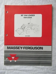 1990 Massey Ferguson MF 1244 Loader Parts Catalog Book Manual - Picture 1 of 8