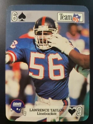 HOF'er Lawrence Taylor 1992 Team NFL Football Star Playing Card  - Image 1 of 2