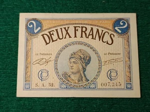 Billet de Nécessité - Chambre de commerce PARIS - 2 FRANCS - 1920 SUP - Imagen 1 de 2