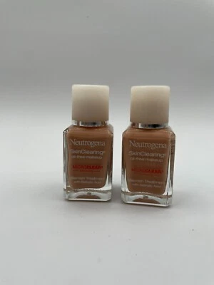 2x EXPIRED Neutrogena Skin Clearing OilFree Makeup Blemish Treatment Buff 30 1oz - Image 1 of 4