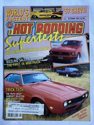 1987 October Popular Hot Rodding Magazine ‘67-‘69 Super Sport Camaros (CP178) - Image 1 of 3
