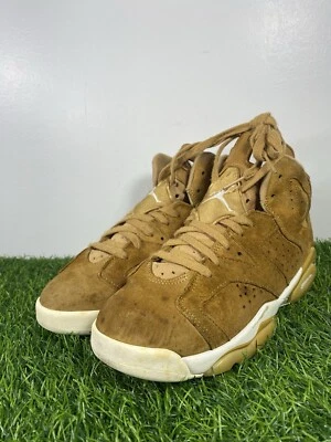 Jordan 6 Retro GS Shoes Youth Size 7Y Wheat Suede Basketball Sneakers 384665-705 - Image 1 of 4