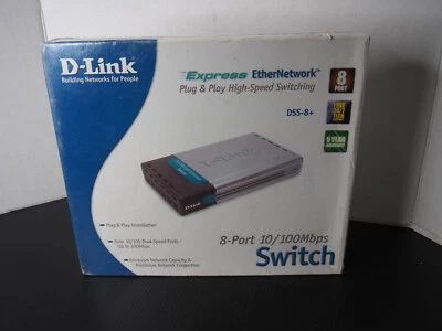 D-Link DSS-8+ Desktop Switch w/ Power Supply  - Image 1 of 3