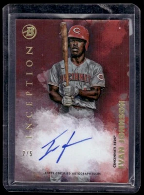 2021 Bowman Inception Autographs Ivan Johnson Auto 2/5 Cincinnati Reds #PA-IJ - Image 1 of 2