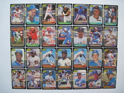 1987 LEAF BASEBALL CARDS Pick your Player Complete your Set - Image 1 of 4