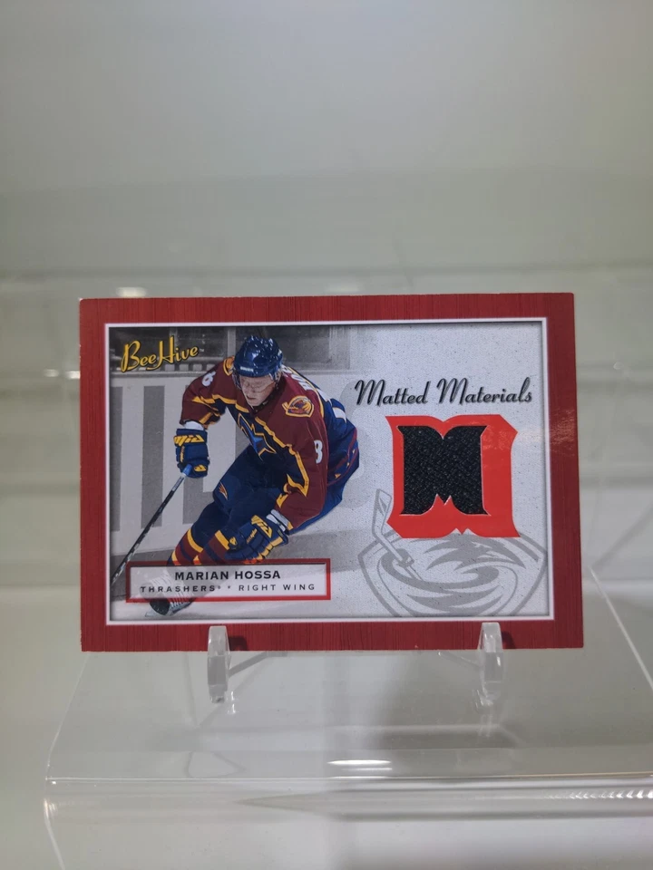 Marian Hossa 2005-06 Bee Hive Matted Materials Game Used Jersey #MMHO #ML - Image 1 of 4