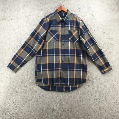 Camisa de franela manga larga Akademiks para hombre XL multicolor bolsillos a cuadros con botones Foto 1 de 4