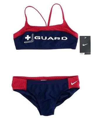 Nike Swim Women's Lifeguard Guard 2 Piece Bikini Swimsuit - Image 1 of 4